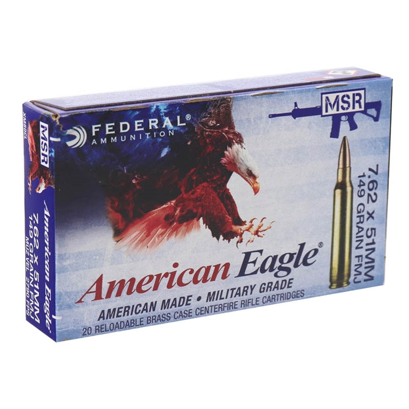 Federal 7.62x51mm NATO Ammo 149 Grain Full Metal Jacket