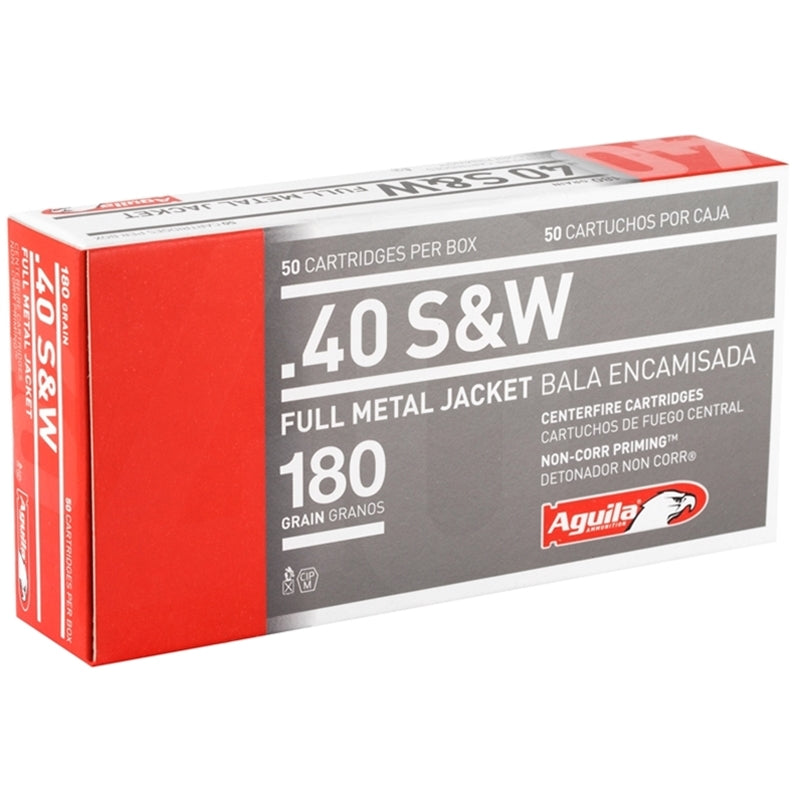 Aguila 40 S&W Ammo 180 Grain Full Metal Jacket