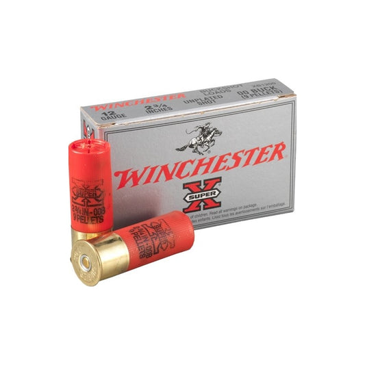 Winchester Super-X 12 Gauge 2-3/4" 00 Buckshot 9 Pellets Value Pack