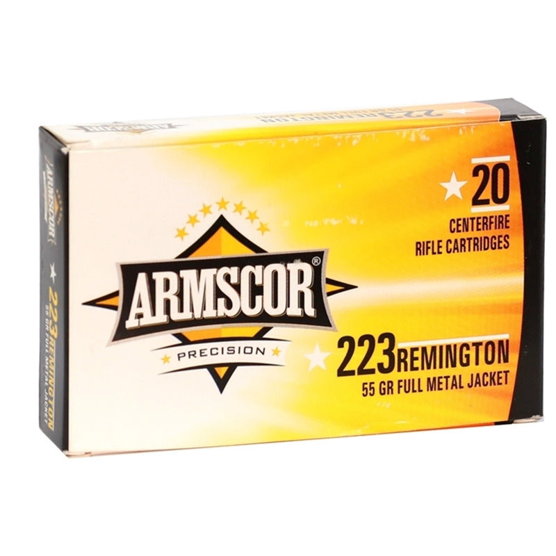 Armscor USA 223 Remington Ammo 55 Grain Full Metal Jacket