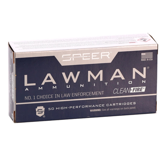 Speer Lawman CleanFire 9mm Luger Ammo 147 Grain Total Metal Jacket