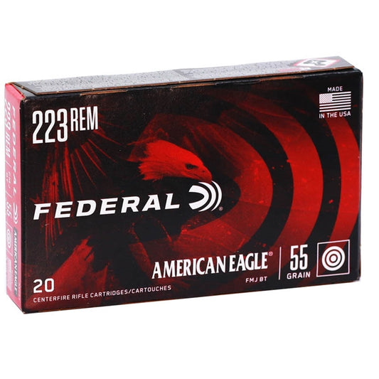 Federal American Eagle 223 Remington Ammo 55 Grain Full Metal Jacket