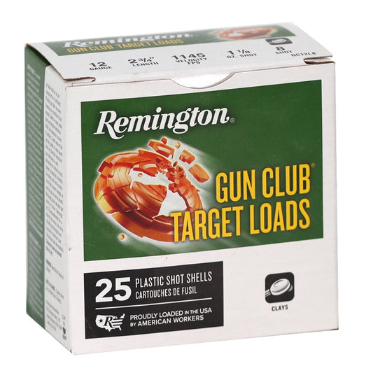 Remington Gun Club Target 12 Gauge Ammo 2 3/4" 1 1/8oz. #8 Shot Light Case of 250