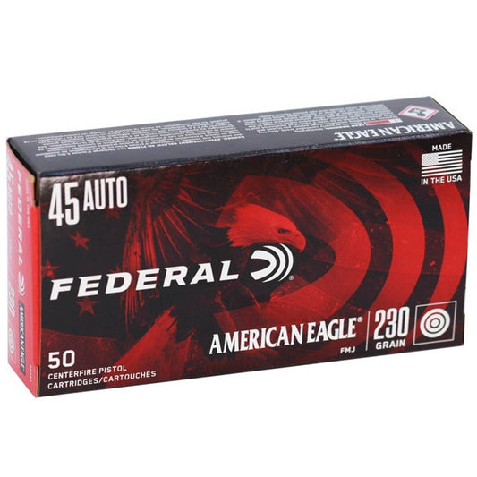 Federal American Eagle 45 ACP Auto Ammo 230 Grain Full Metal Jacket