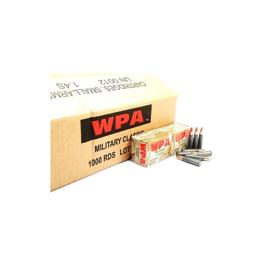 Wolf Military Classic 7.62x39mm Ammo 124 Grain JHP Steel Case Bulk