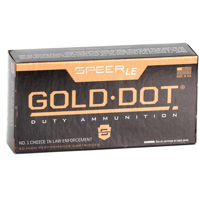 Speer Gold Dot LE Duty 9mm Luger Ammo 124 Grain Jacketed Hollow Point