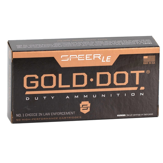 Speer Gold Dot LE Duty 9mm Luger Ammo 147 Grain Jacketed Hollow Point