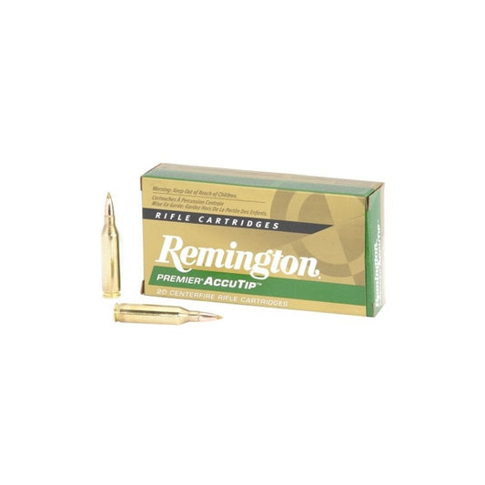 Remington Varmint 222 Remington Ammo 50 Grain Accutip-V Boat Tail