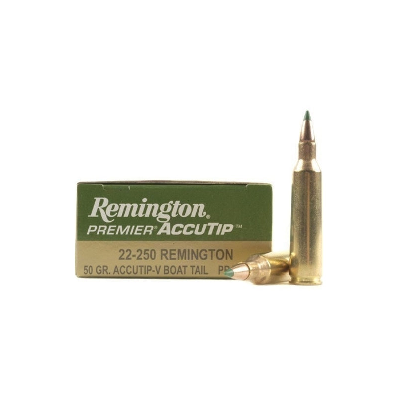 Remington Premier Varmint 22-250 Remington 50 Grain Accutip-V Boat Tail