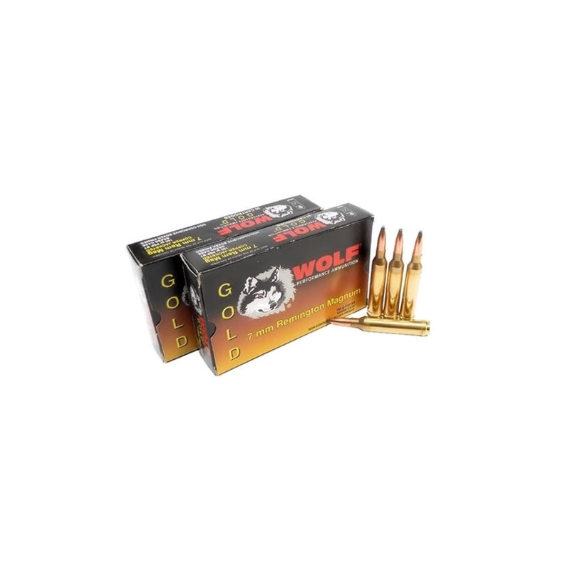 Wolf Gold 7mm Remington Magnum Ammo 160 Grain Soft Point