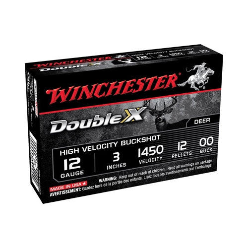 Winchester Double X Magnum 12 Gauge 3" Buffered 00 Copper Plated Buckshot 12 Pellets