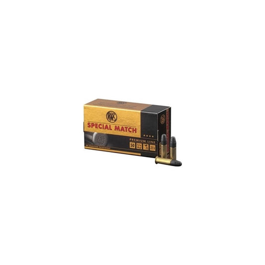 RWS Special Match Ammo 22 Long Riffle 40 Grain Lead Round Nose Ammunition