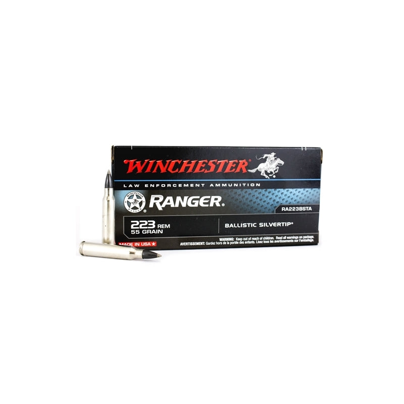 Winchester Ranger 223 Remington 55 Grain Ballistic Silvertip