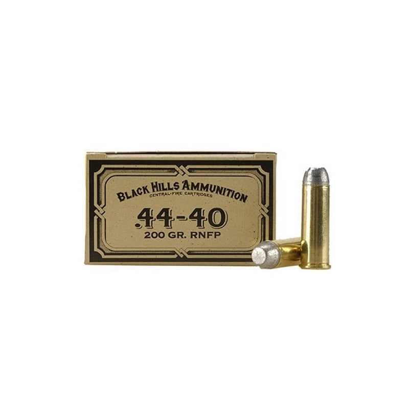 Black Hills Cowboy Action  44-40 WCF Ammo 200 Grain Lead Flat Nose