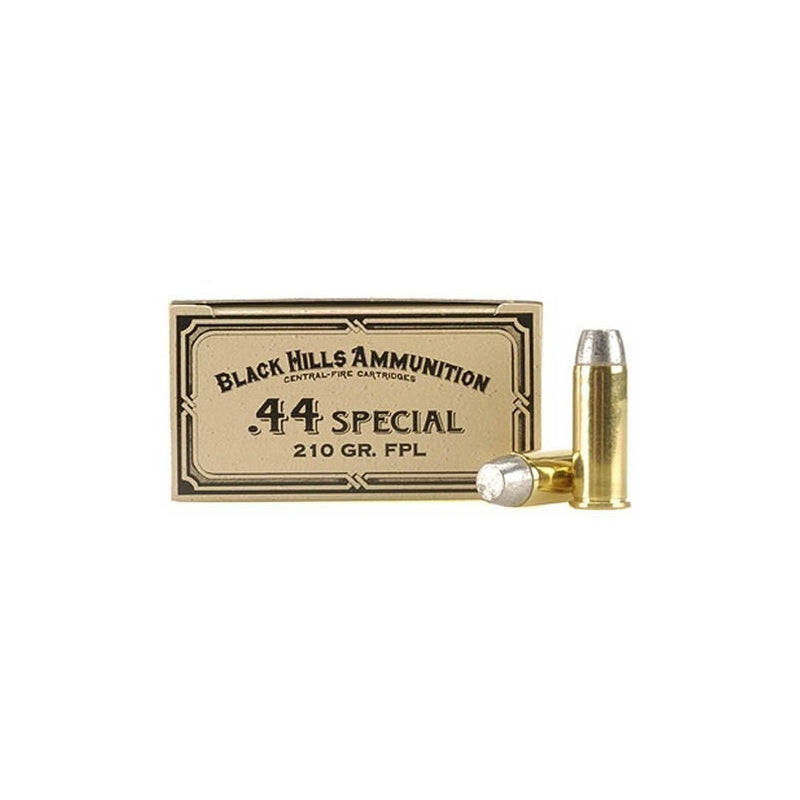 Black Hills Cowboy Action 44 Special Ammo 210 Grain Lead Flat Point