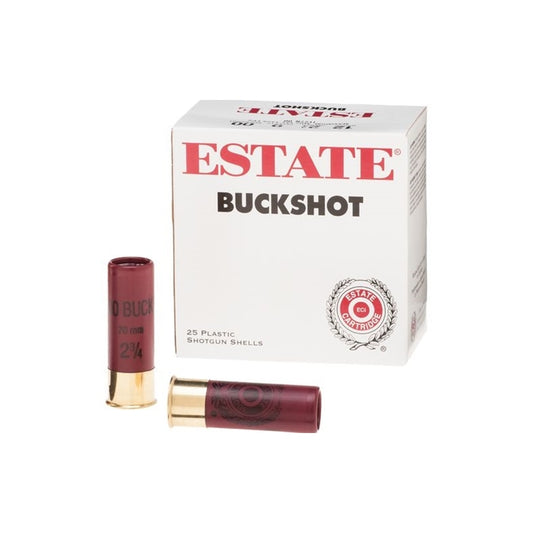 Federal Estate 12 Gauge Ammo 2 3/4" 00 Buckshot 9 Pellets