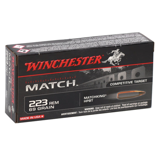 Winchester Sierra MatchKing 223 Remington 69 Grain Boat Tail Hollow Point