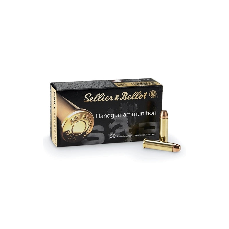 Sellier & Bellot 357 Magnum Ammo 158 Grain Full Metal Jacket