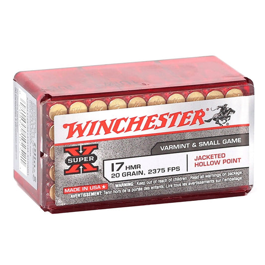 Winchester Super-X 17 HMR Ammo 20 Grain XTP Jacketed Hollow Point