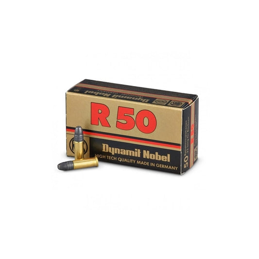 RWS R-50 22 Long Rifle Ammo 40 Grain Lead Round Nose