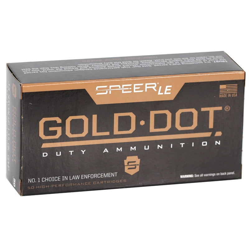 Speer Gold Dot LE Duty 38 Special Short Barrel Ammo 135 Grain +P Jacketed Hollow Point