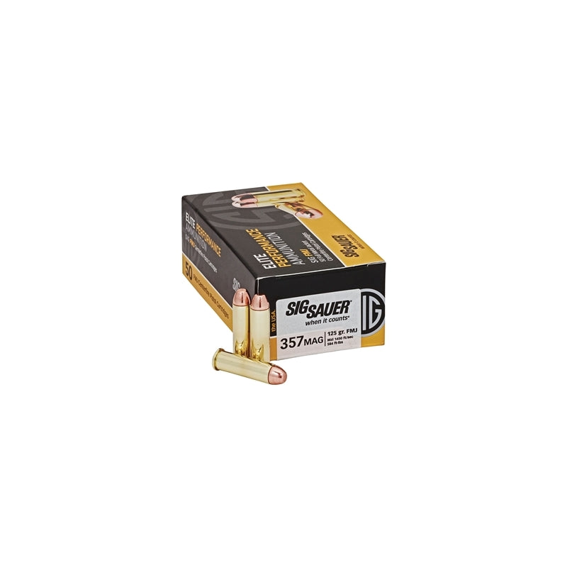 Sig Sauer Elite Performance 357 Magnum Ammo 125 Grain Full Metal Jacket