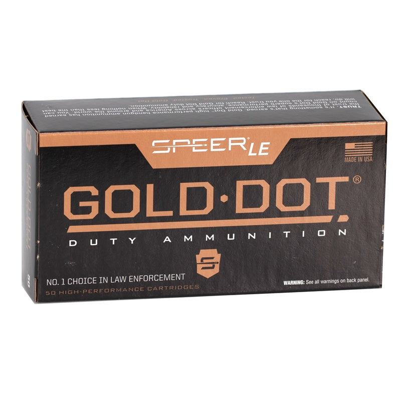 Speer Gold Dot LE Duty 38 Special Ammo 125 Grain Jacketed Hollow Point