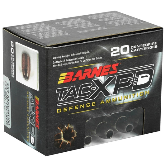 Barnes TAC-XPD 357 Magnum Ammo 125 Grain TAC-XP Hollow Point Lead Free