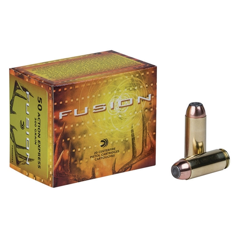 Federal Fusion 50 AE Ammo 300 Grain Jacketed Hollow Point