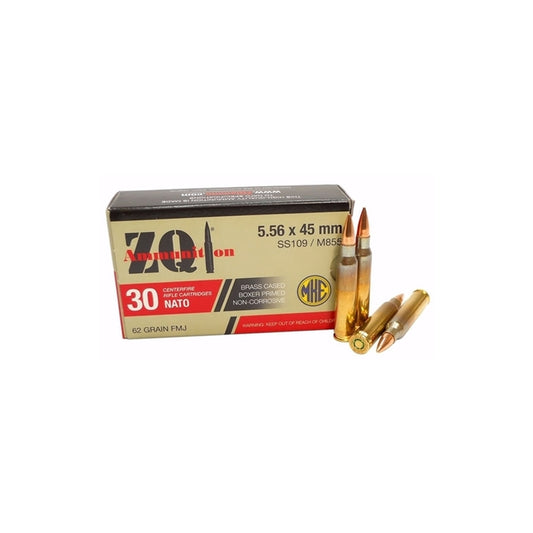 ZQI Ammunition 5.56x45mm M855 Ammo 62 Grain Full Metal Jacket