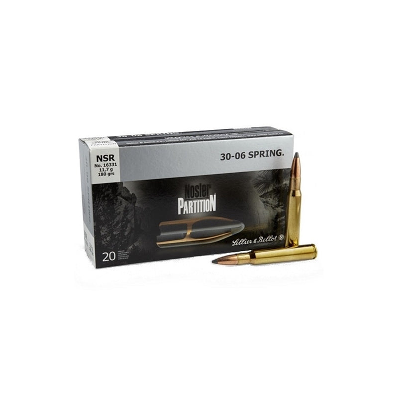 Sellier & Bellot 30-06 Springfield Ammo 180 Grain Nosler Partition