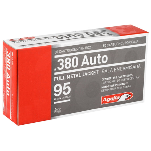 Aguila 380 ACP AUTO Ammo 95 Grain Full Metal Jacket