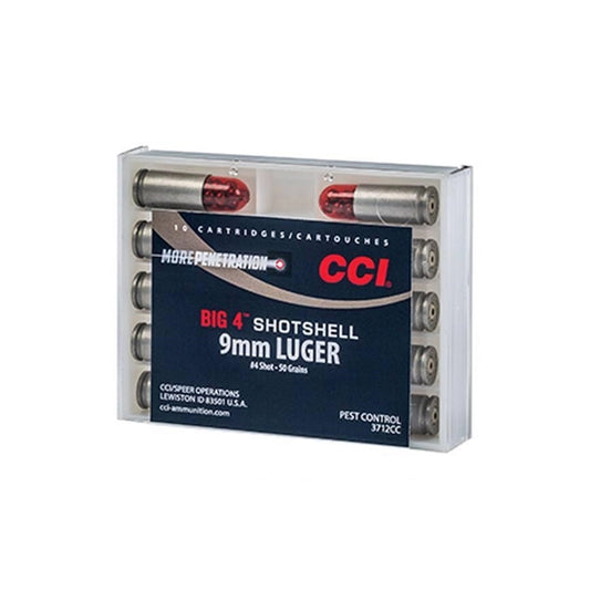 CCI Big 4 Shotshell 9mm Luger Ammo 45 Grain #4 Lead Shot