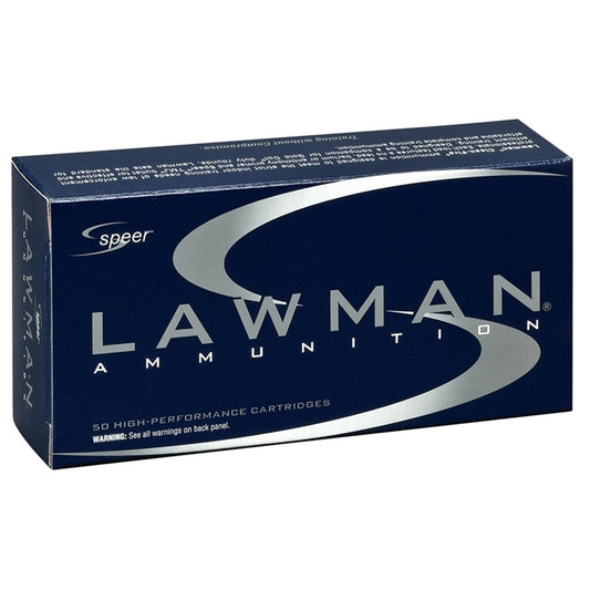 Speer Lawman CleanFire 38 Special Ammo 158 Grain +P Total Metal Jacket