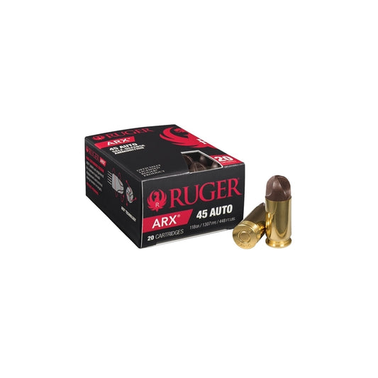 Ruger PolyCase 45 ACP Auto Ammo 118 Grain ARX