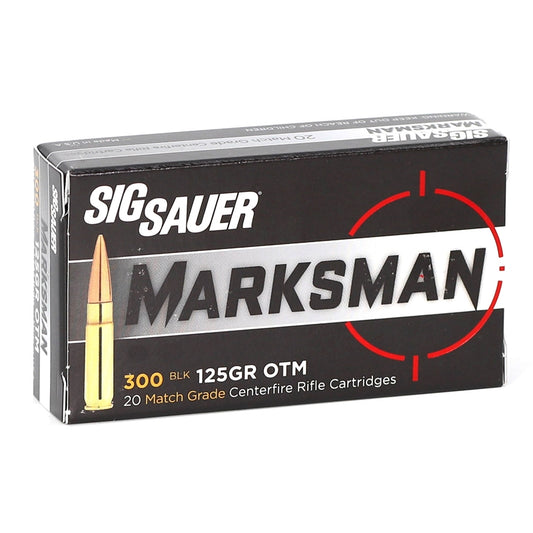 Sig Sauer Elite Performance 300 AAC Blackout Ammo 125 Grain Open Tip Match