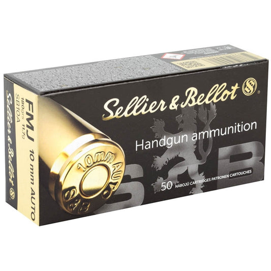 Sellier & Bellot 10mm AUTO Ammo 180 Grain Full Metal Jacket