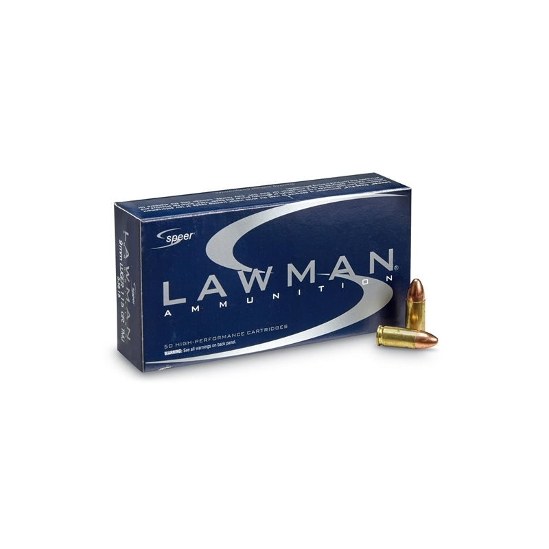 Speer Lawman CleanFire 9mm Luger Ammo 124 Grain Total Metal Jacket