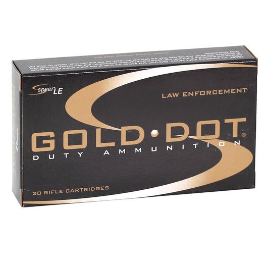 Speer Gold Dot LE Duty 308 Winchester Ammo 168 Grain Soft Point