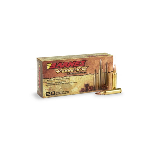 Barnes VOR-TX 5.56x45mm NATO Ammo 62 Grain Triple-Shock X Bullet Hollow Point Lead-Free