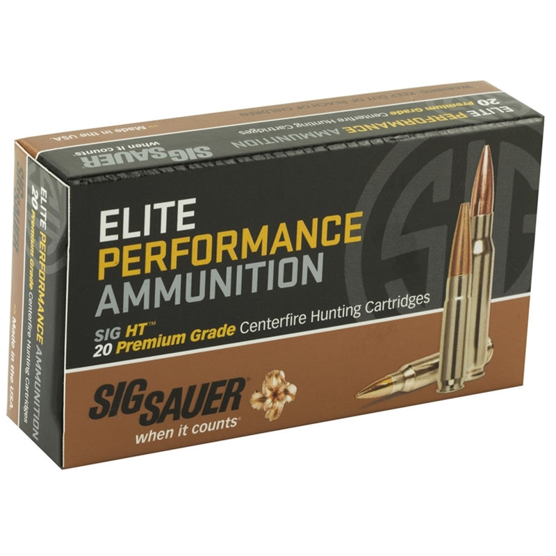 Sig Sauer Elite Performance HT Hunting 300 AAC Blackout Ammo 120 Grain Solid Copper Open Tip Match