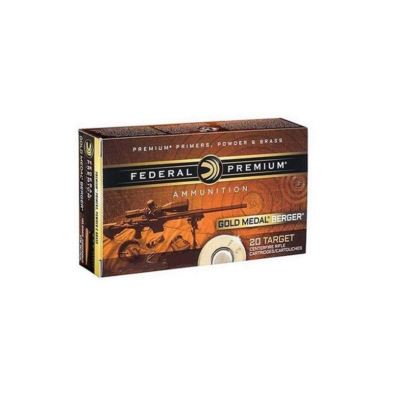 Federal Gold Medal Berger 6.5 Grendel Ammo 130 Grain Berger Hybrid