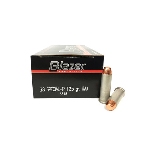 CCI Blazer 38 Special Ammo 125 Grain +P Total Metal Jacket