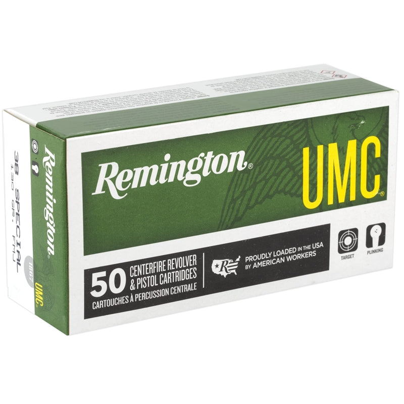 Remington UMC 38 Special Ammo 130 Grain Full Metal Jacket