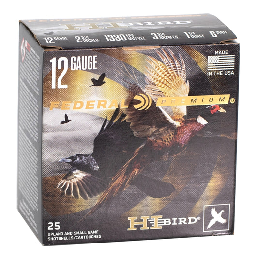 Federal Hi-Bird 12 Gauge Ammo 2-3/4” 1-1/4oz #6 Shot