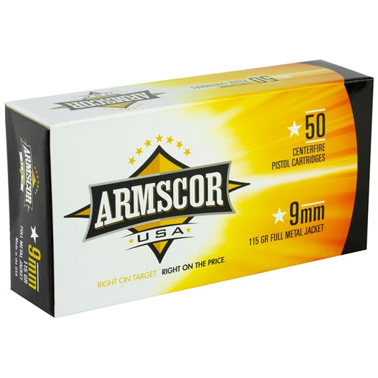 Armscor Precision 9mm Luger Ammo 115 Grain Full Metal Jacket