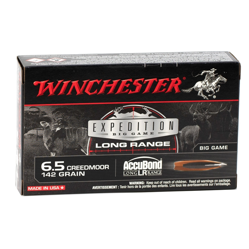 Winchester Expedition Big Game Long Range 6.5 Creedmoor Ammo 142 Grain Nosler Accubond Long Range