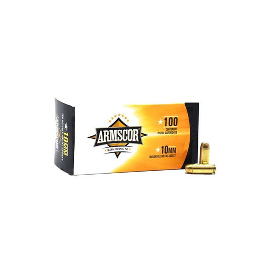 Armscor Precision 10mm AUTO Ammo 180 Grain Full Metal Jacket 100 Value Pack