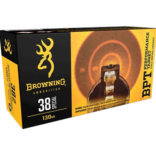 Browning 38 Special Ammo 130 Grain Full Metal Jacket