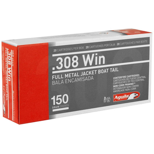 Aguila 308 Winchester Ammo 150 Grain Full Metal Jacket